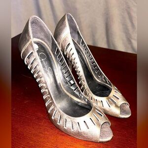 Jessica Simpson peep toe stilettos size 7
